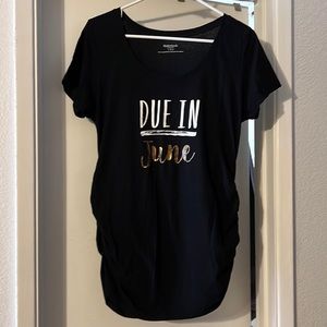Due in June Motherhood Maternity tee